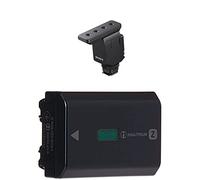 Sony ECM-B10 - Microphone Micro-directionnel Compact (Noir) & NP-FZ100 Batterie Rechargeable Haute Capacité pour Appareil Photo