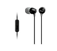 Sony écouteurs MDR-EX15AP: avec Microphone télécommande Canal Type MDR-EX15AP B Noir