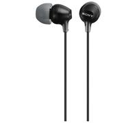 Sony Écouteurs intra-auriculaires MDR-EX15AP EX Series filaires avec micro jack 3,5 mm noir