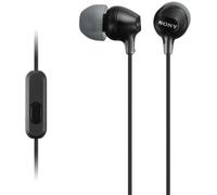 Sony Écouteurs intra-auriculaires MDR-EX15AP EX Series filaires avec micro jack 3,5 mm noir