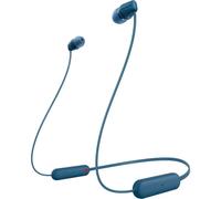 Sony Oreillette Bluetooth WI-C100 – Micro-casque, sonnerie personnalisable, volume réglable, bleu