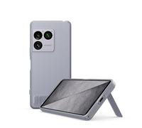Sony - Étui Élégant avec Support pour Le Xperia 1 VIII, Matériau Antibactérien, Argent