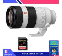 Sony FE 100-400mm f/4.5-5.6 GM OSS + 1 SanDisk 32GB UHS-II 300 MB/s + Ebook 'Devenez Un Super Photographe' - Objectif Sony FE pour Sony Hybride
