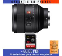 Sony FE 135mm f/1.8 GM + 1 SanDisk 32GB UHS-II 300 MB/s + Guide PDF ""20 TECHNIQUES POUR RÉUSSIR VOS PHOTOS