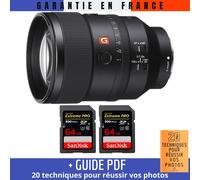 Sony FE 135mm f/1.8 GM + 2 SanDisk 64GB UHS-II 300 MB/s + Guide PDF 20 techniques pour réussir vos photos