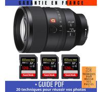 Sony FE 135mm f/1.8 GM + 3 SanDisk 128GB UHS-II 300 MB/s + Guide PDF 20 techniques pour réussir vos photos