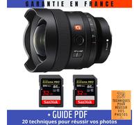 Sony FE 14mm f/1.8 GM + 2 SanDisk 32GB UHS-II 300 MB/s + Guide PDF 20 techniques pour réussir vos photos