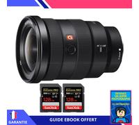 Sony FE 16-35mm f/2.8 GM + 2 SanDisk 128GB UHS-II 300 MB/s + Ebook 'Devenez Un Super Photographe' - Objectif Sony FE pour Sony Hybride