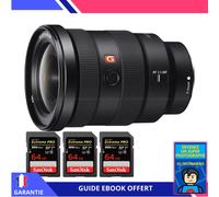 Sony FE 16-35mm f/2.8 GM + 3 SanDisk 64GB UHS-II 300 MB/s + Ebook 'Devenez Un Super Photographe' - Objectif Sony FE pour Sony Hybride