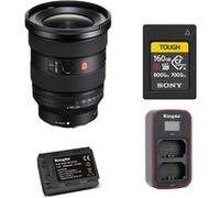 Sony FE 16-35mm f2.8 GM II noir + Sony CFexpress Type A TOUGH 160Go Carte memoire + batterie Kingma 2000 mAh (Sony NP-FZ100) + Kingma chargeur de batterie