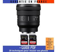 Sony FE 16-35mm PZ F4 G + 2 SanDisk 64GB Extreme PRO UHS-II SDXC 300 MB/s + Guide PDF '20 TECHNIQUES POUR RÉUSSIR VOS PHOTOS