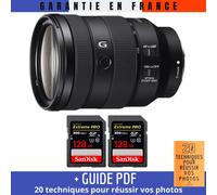 Sony FE 24-105mm f/4 G OSS + 2 SanDisk 128GB Extreme PRO UHS-II 300 MB/s + Guide PDF ""20 TECHNIQUES POUR RÉUSSIR VOS PHOTOS