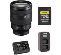 SONY FE 24-105MM F4 G OSS noir + Sony CFexpress Type A TOUGH 160Go Carte memoire + batterie Kingma 2000 mAh (Sony NP-FZ100) + Kingma chargeur de batterie