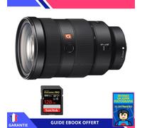 Sony FE 24-70mm f/2.8 GM + 1 SanDisk 128GB Extreme PRO UHS-II SDXC 300 MB/s + Ebook 'Devenez Un Super Photographe' - Objectif Sony FE pour Sony Hybride