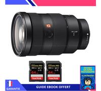 Sony FE 24-70mm f/2.8 GM + 2 SanDisk 64GB Extreme PRO UHS-II SDXC 300 MB/s + Ebook 'Devenez Un Super Photographe' - Objectif Sony FE pour Sony Hybride