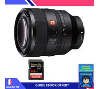 Sony FE 50mm f/1.2 GM + 1 SanDisk 64GB Extreme PRO UHS-II SDXC 300 MB/s + Ebook 'Devenez Un Super Photographe' - Objectif Sony FE pour Sony Hybride