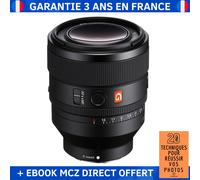 Sony FE 50mm f/1.2 GM + Ebook '20 Techniques pour Réussir vos Photos' - Objectif Sony