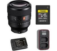 Sony FE 50mm f1.2 GM noir + Sony CFexpress Type A TOUGH 80Go Carte memoire + batterie Kingma 2000 mAh (Sony NP-FZ100) + Kingma chargeur de batterie