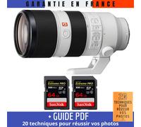 Sony FE 70-200mm f/2.8 GM OSS + 2 SanDisk 64GB UHS-II 300 MB/s + Guide PDF ""20 TECHNIQUES POUR RÉUSSIR VOS PHOTOS