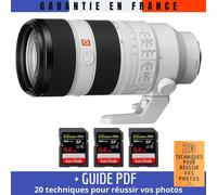Sony FE 70-200mm F2.8 GM OSS II + 3 SanDisk 64GB Extreme PRO UHS-II SDXC 300 MB/s + Guide PDF '20 TECHNIQUES POUR RÉUSSIR VOS PHOTOS