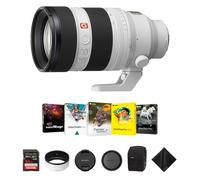 Sony FE Objectif 50-150 mm f/2 GMaster pour monture Sony E - Objectif zoom haute vitesse avec carte mémoire Extreme PRO UHS-I SDXC 64 Go, kit logiciel Corel et chiffon de nettoyage - Ensemble