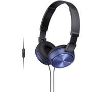 Sony Foldable Headphones with Smartphone Mic and Control - Metallic Blue Blue Si
