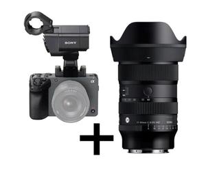Sony FX30 avec poignée XLR + Sigma 17-40mm f/1.8 DC Art monture Sony E