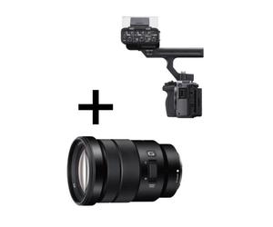 Sony FX30 avec poignée XLR + Sony E PZ 18-105 mm f/4 G OSS