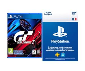 Sony Gran Turismo 7 PS4 + 10€ Carte Cadeau PlayStation | Compte PSN français uniquement [Code par Email]