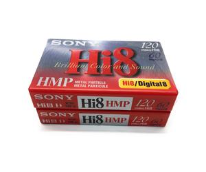 Sony Hi 8mm HMP Bande Vidéo Particule Métallique (120 Min.) 2-Pack