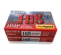 Sony Hi 8mm HMP Metal Particle Video Tape (120 min.) Cassette Audio Cassette, Lot de 2