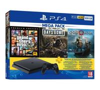 Sony Interactive Entertainment PlayStation 4 Slim Mega Pack 500 Go Wifi Noir