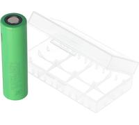 Sony Konion US18650VTC5 - 2600mAh, 3,6V - 3,7V, 65x18,2mm, min. 2500mAh typ. 2600mAh maximum 30A de sortie de courant (Flat Top) boîte de protection de batterie incluse