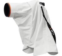 Sony LCR-EL - Petite Housse de Pluie résistante aux intempéries pour Appareil Photo et Objectif, matériau Respirant, fenêtre, Fermeture Rapide, Protection Contre la Pluie, Blanc