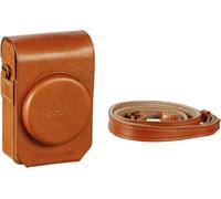 Sony LCS-RXG - Étui pour appareil photo - cuir - marron - pour Cyber-shot DSC-HX80, DSC-HX90, DSC-HX90V, DSC-RX100, DSC-WX500, DSC-WX700