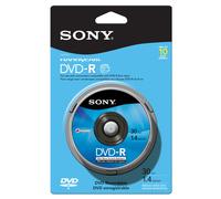 Sony Lot de 10 skins DVD-R criture unique 8 cm