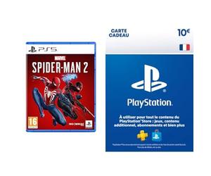 Sony, Marvel's Spider-Man 2 PS5 + 10€ Carte Cadeau PlayStation | Compte PSN français uniquement [Code par Email]