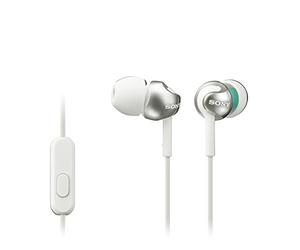 Sony MDR-EX110APW Ecouteurs Intra-auriculaires avec Microphone - Blanc