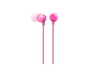Sony MDR-EX15LPPI Écouteurs Intra-Aural Rose, 8-22000Hz, 16 Ohm, 100dB, Câble 1.2m, Connecteur plaqué Or, Unité 9mm, Aimant Néodyme