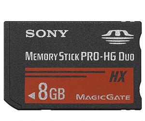 Sony MSHX8B Carte mémoire Memory Stick PRO Duo 8 Go (Lecture jusqu'à 50 Mo/s)