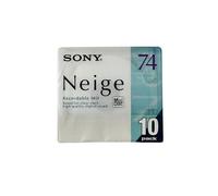 Sony Neige Lot de 10 Mini disques Vierges 74 Minutes