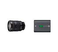 Sony Objectif SEL24105G Monture E Plein Format 24-105 mm F4 Constant & NP-FZ100 Batterie Haute capacité pour Appareil Photo Sony A9