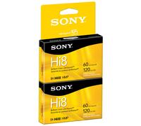 Sony P6120HMPR/2C 2-Pack de cassettes Hi8 de 120 minutes avec Hangtab