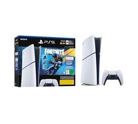 Sony, Pack Console PlayStation 5 Édition Numérique, 1 Jeu Fortnite Flowering Chaos (Code), 1 Manette DualSense avec Retour Haptique et Gâchettes Adaptatives, SSD Ultra-Rapide, Couleur : Blanche