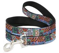 Sony Pictures Laisse pour Chien avec Logo Wheel of Fortune et Collage Wild Card Multicolore 1,8 m de Long 2,5 cm de Large