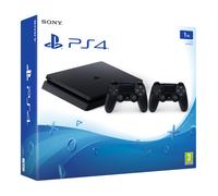 Sony PlayStation 4 Slim 1TB + 2 Dualshock 4 V2 1 To Wifi Noir - Excellent état Reconditionné