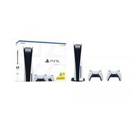 Sony PlayStation 5 - Bundle 2 Controller Wireless DualSense 825 Go Wifi Noir, Blanc