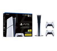 Sony PlayStation Bundle : Console Slim numérique avec manette sans fil DualSense - Blanc - Version UE + manette sans fil DualSense - Blanc