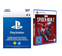 Sony PlayStation Store, Carte Cadeau PSN, Valeur 50 EUR | Code de Téléchargement| + Marvel's Spider-Man 2