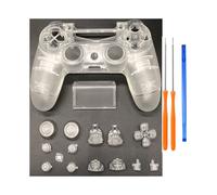 -Sony PS4 Pro JDS040 JDM 040 Manette Transparente Avant Arrière Coque Coque Transparente Couvercle Façade